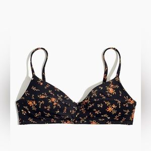 Madewell Second Wave Bikini Top in Fresh Sprigs